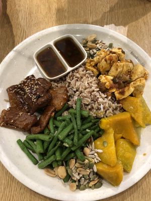 Fresh vegetarian/ vegan buffet  at Food Republic - Food Stall in Kuala Lumpur