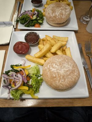 Moving mountains burger (add salad and relish yourself) at The Bear Cross in Bournemouth