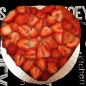 Strawberry & Coconut cake: sugar free, gluten free and vegan cake at Joey's Kitchen in South East London