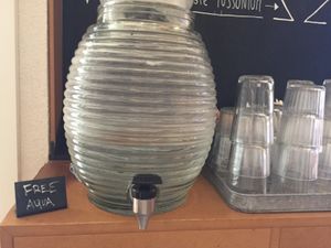 Free water  at Made with Laf in Bratislava