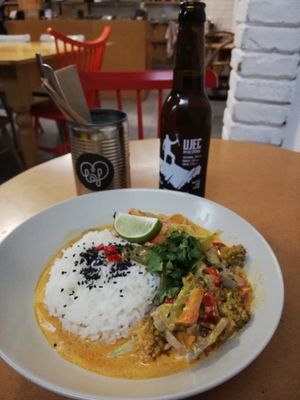 Thai red curry at Made with Laf in Bratislava