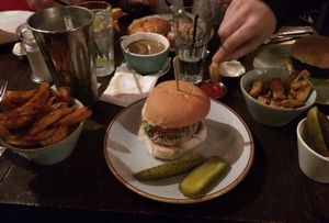 Vegan burgers.  at Handmade Burger Co in Reading