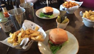 Vegan burgers.  at Handmade Burger Co in Reading