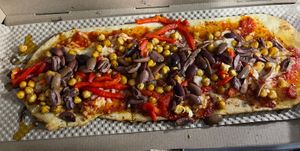 No vegan meat but still had lots of options!   at IAD - &pizza - CC in Dulles