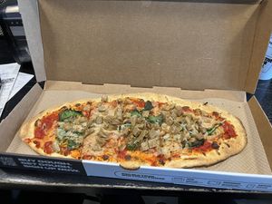 Vegan chicken pizza  at IAD - &pizza - CC in Dulles