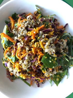 Quinoa veggie salad at El Castillo Integral in Santiago De Los Caballeros