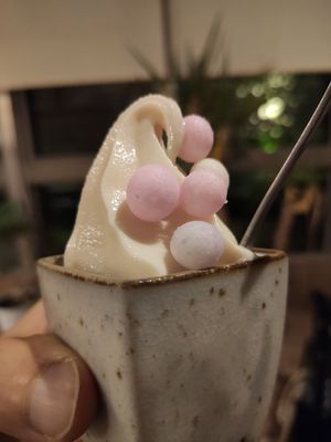 Spill ice cream at Shojin Cafe Foi - Nishikuginukicho in Wakayama