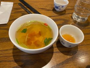 Welcome Soup at Shojin Cafe Foi - Nishikuginukicho in Wakayama