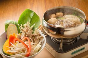 Hot pot at Shojin Cafe Foi - Nishikuginukicho in Wakayama