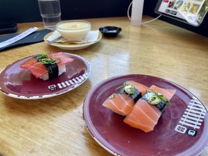 Vegan sashimi at Sush Track    at Sush Track in Hobart