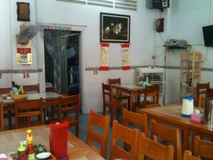interior of the restaurant at Bach Thao in Can Tho