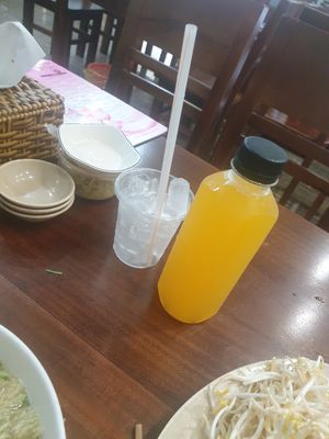 Passion fruit juice - 7/10 - upsetting use of plastic snd quite small but tasted nice at Bach Thao in Can Tho