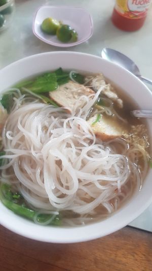 'vegetarian noodle soup' so basic but so tasty at Bach Thao in Can Tho