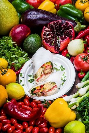 Afro sandwich taste of heaven at Falafel Bejrut - Nowolipki in Warsaw