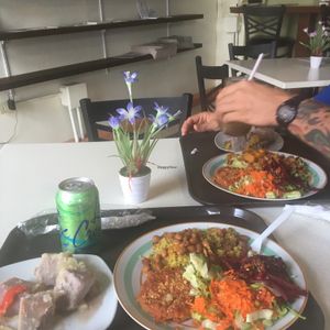 hot food bar spread on fleek! at Origen in Ponce