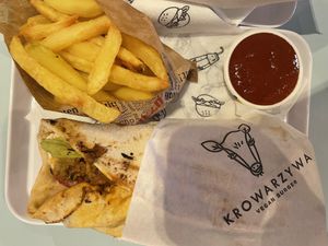 Souvlaki  at Krowarzywa in Krakow