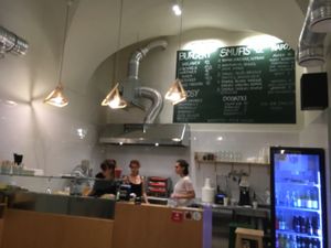 inside  at Krowarzywa in Krakow