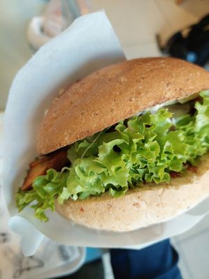 Tofex burger. at Krowarzywa in Krakow