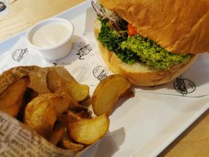 Beyond burger menu at Krowarzywa in Krakow