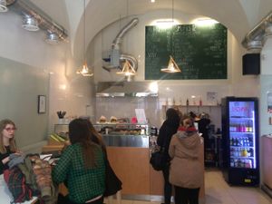 Inside at Krowarzywa in Krakow