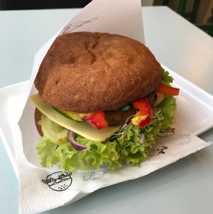 Best Burger of All Time at Krowarzywa in Krakow