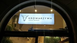 Vegan burgers at Krowarzywa in Krakow