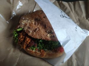 Pastrami burger at Krowarzywa in Krakow