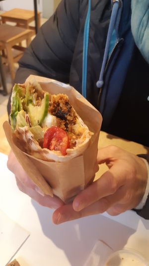 Greek kebab SO GOOD at Krowarzywa in Krakow