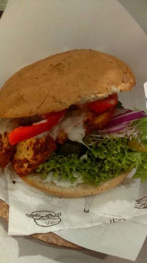 Burger  at Krowarzywa in Krakow