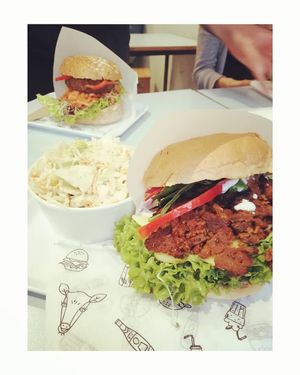 Seitan Pastrami at Krowarzywa in Krakow