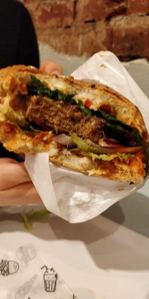 Beyond Meat Burger at Krowarzywa in Krakow