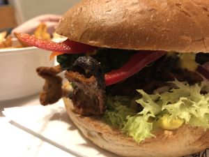 Burger  at Krowarzywa in Krakow