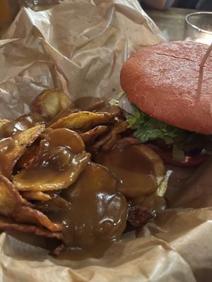 Veganer Burger  at Red Barn Saloon in Darmstadt