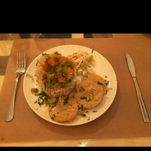 plate of the day - protein balanced at Gustu Bilbao in Bilbao