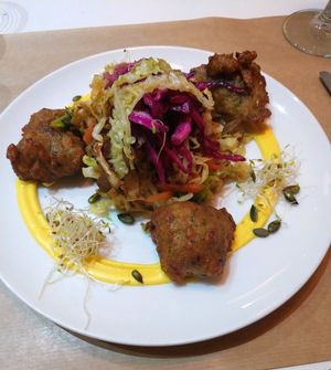 "Plato combinado" aka plate of the day!  at Gustu Bilbao in Bilbao