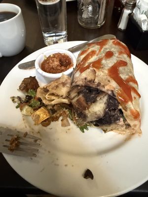 Breakfast burritoos  at Cafe Coda in Chico