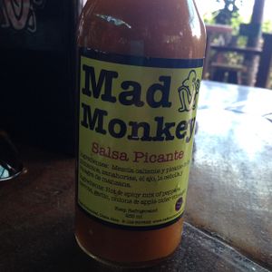 their hot sauce is a must at Cafe Mono Congo in Dominical