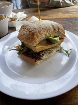 Tofu burger  at Island Burger Bar in Cape Woolamai