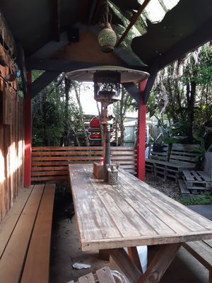 Beer Garden at Island Burger Bar in Cape Woolamai