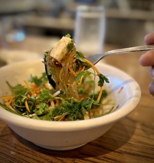 Korean Noodle Bowl with Tofu  at True Food Kitchen in El Segundo
