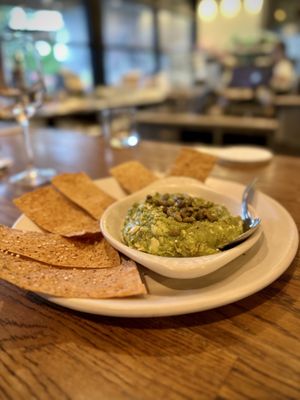 Edamame Guacamole  at True Food Kitchen in El Segundo