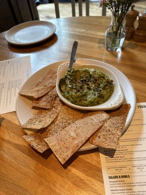 Edamame Guacamole  at True Food Kitchen in El Segundo