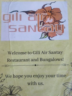  at Gili Air Santay Bungalow and Restaurant in 