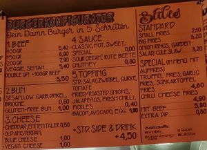 Burgerkonfigurator at Damn Burger in Ulm