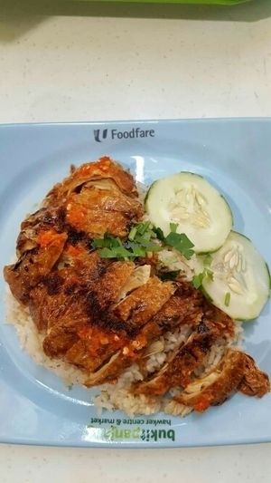 chicken rice at Dong Shun Vegetarian 東顺素食 in West Singapore