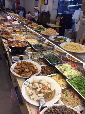 General view of the buffet. at Yao Tsih Su Shih Buffet in Taipei