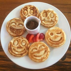 Gluten free pancakes with vegan rawtella  at Forever - Polanco in Mexico City