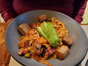 peanut noodles with tofu at Forever - Polanco in Mexico City