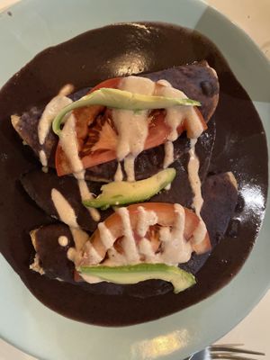 Black bean tacos  at Forever - Polanco in Mexico City