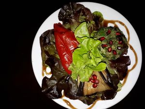 roast aubergine and pepper at Tbilissi Bar-Resto-Lounge in Saarbrucken
